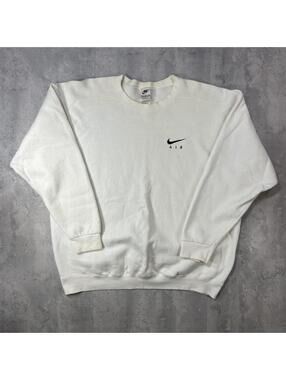 Vintage 90’s White Nike Air Boxy Crewneck Sweater
